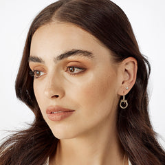 9ct Gold Equestrian 12mm Horse Bit Earrings