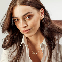 9ct Gold Equestrian 12mm Horse Bit Necklace