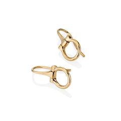 9ct Gold Equestrian 12mm Horse Bit Earrings