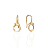 9ct Gold Equestrian 12mm Horse Bit Earrings