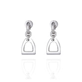 Sterling Silver Horse Stirrup Earrings