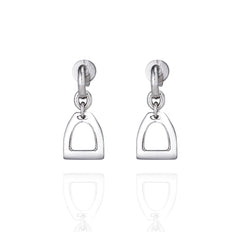 Sterling Silver Horse Stirrup Earrings