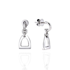 Sterling Silver Horse Stirrup Earrings