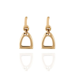 9ct Gold Horse Stirrup Earrings