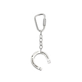 Sterling Silver Equestrian True to Form Horseshoe Key Ring