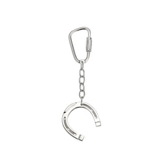 Sterling Silver Equestrian True to Form Horseshoe Key Ring