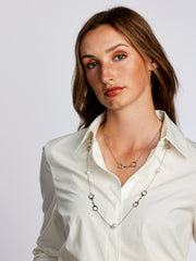 Sterling Silver Equestrian 12mm Full Horsebit Necklace