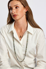 18ct Rose Gold Equestrian Horse Bit Tahitian Pearl Earrings