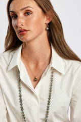 18ct Rose Gold Equestrian Horse Bit Tahitian Pearl Earrings