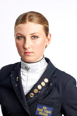 Sterling Silver Equestrian Pearl Earrings