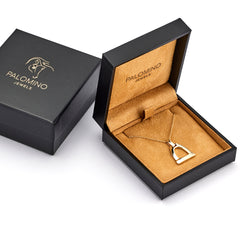 9ct Gold Large Horse Stirrup Pendant