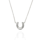 Sterling Silver Equestrian Horseshoe Necklace