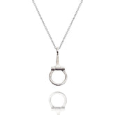 Sterling Silver Equestrian 12mm Horse Bit Pendant