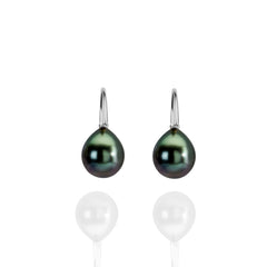 Tahitian pearl drop earrings