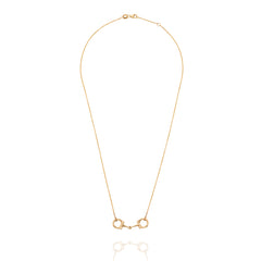9ct Gold Equestrian Fine Horse Bit Necklace