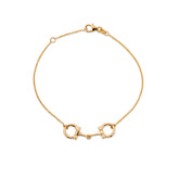 9ct Gold Equestrian Horse Bit Bracelet