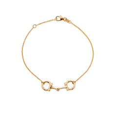 9ct Gold Equestrian Horse Bit Bracelet