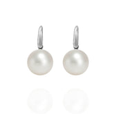 18ct Gold Round South Sea Pearl Earrings