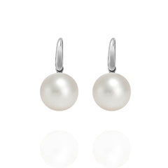 18ct Gold Round South Sea Pearl Earrings