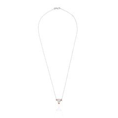 Hereford Pendant in Two Tone 18 ct White and Rose Gold