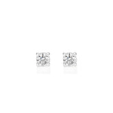 Palomino Solitaire Diamond Stud Earrings in 18 ct White Gold 0.30 ct