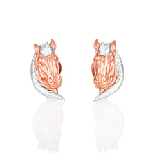 Palomino Two Tone 18ct Gold Stud Earrings