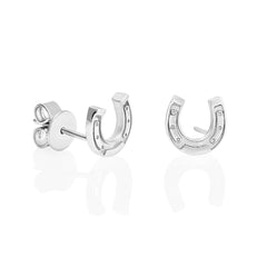 18ct Gold Equestrian Horseshoe Earrings