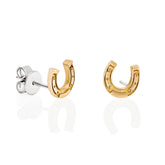 Horseshoe Stud earrings in 9ct Yellow Gold