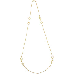 18ct Gold Diamond Equestrian Continuous Horse Bit Necklace