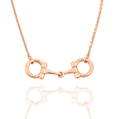 9ct Gold Equestrian Fine Horse Bit Necklace
