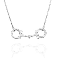 18ct Gold Equestrian 9mm Fine Horse Bit Necklace