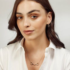 18ct Gold Equestrian 12mm Horse Bit Necklace