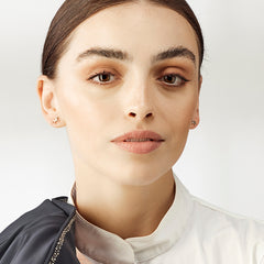 9ct Gold Equestrian Rearing Horse Earrings