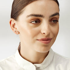 Sterling Silver Horse Shoe Stud Earrings