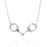 Sterling Silver Equestrian 12mm Full Horsebit Necklace