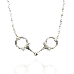 Sterling Silver Equestrian 12mm Full Horsebit Necklace
