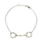 Sterling Silver Equestrian 12mm Horse Bit Bracelet