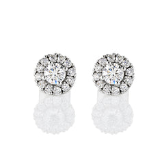 18ct Gold Diamond Cluster Earrings