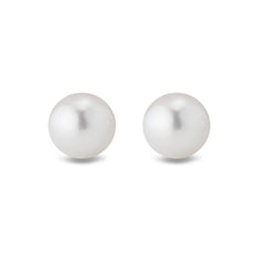 Sterling Silver Equestrian Pearl Earrings