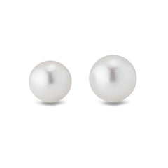 Sterling Silver Equestrian Pearl Earrings