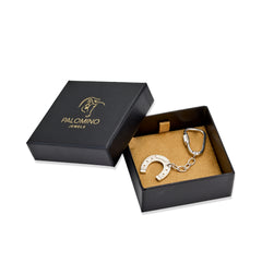 Sterling Silver Equestrian Key Ring Featuring a ‘Palomino Jewels’ Designed Horseshoe.