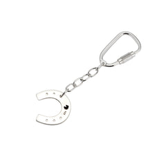 Sterling Silver Equestrian Key Ring Featuring a ‘Palomino Jewels’ Designed Horseshoe.