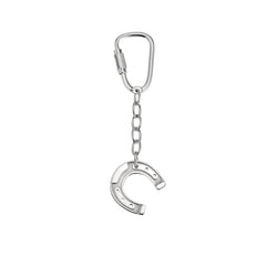 Sterling Silver Equestrian Key Ring Featuring a ‘Palomino Jewels’ Designed Horseshoe.