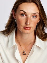 Sterling Silver Large Horse Stirrup Pendant