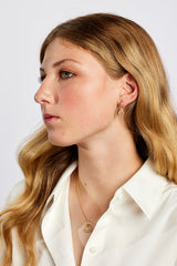 18ct Gold Diamond Horse Stirrup Earrings