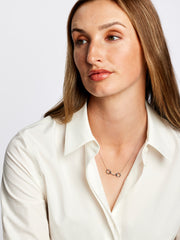 Platinum Horse Bit Necklet