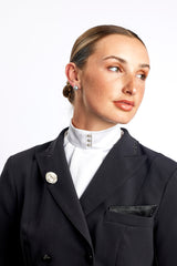 18ct Rose Gold Tahitian Pearl Equestrian Earrings