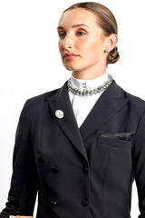 18ct Rose Gold Tahitian Pearl Equestrian Earrings