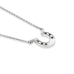 Platinum Horseshoe Necklet 