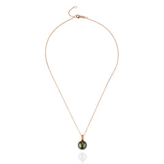 18ct Rose Gold Tahitian Pearl Rein Pendant